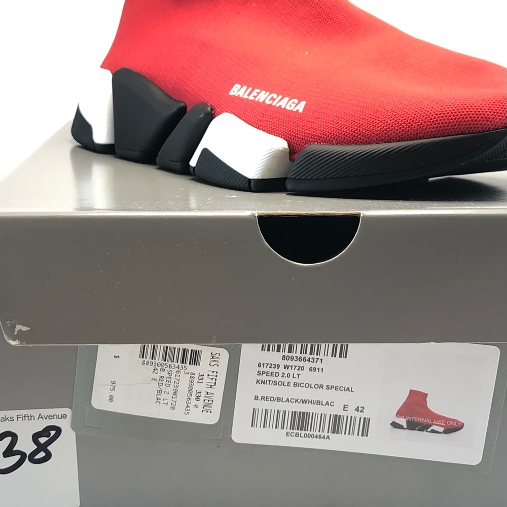 Balenciaga Speed 2.0 Knit High Top Sneakers - Picture 5 of 11